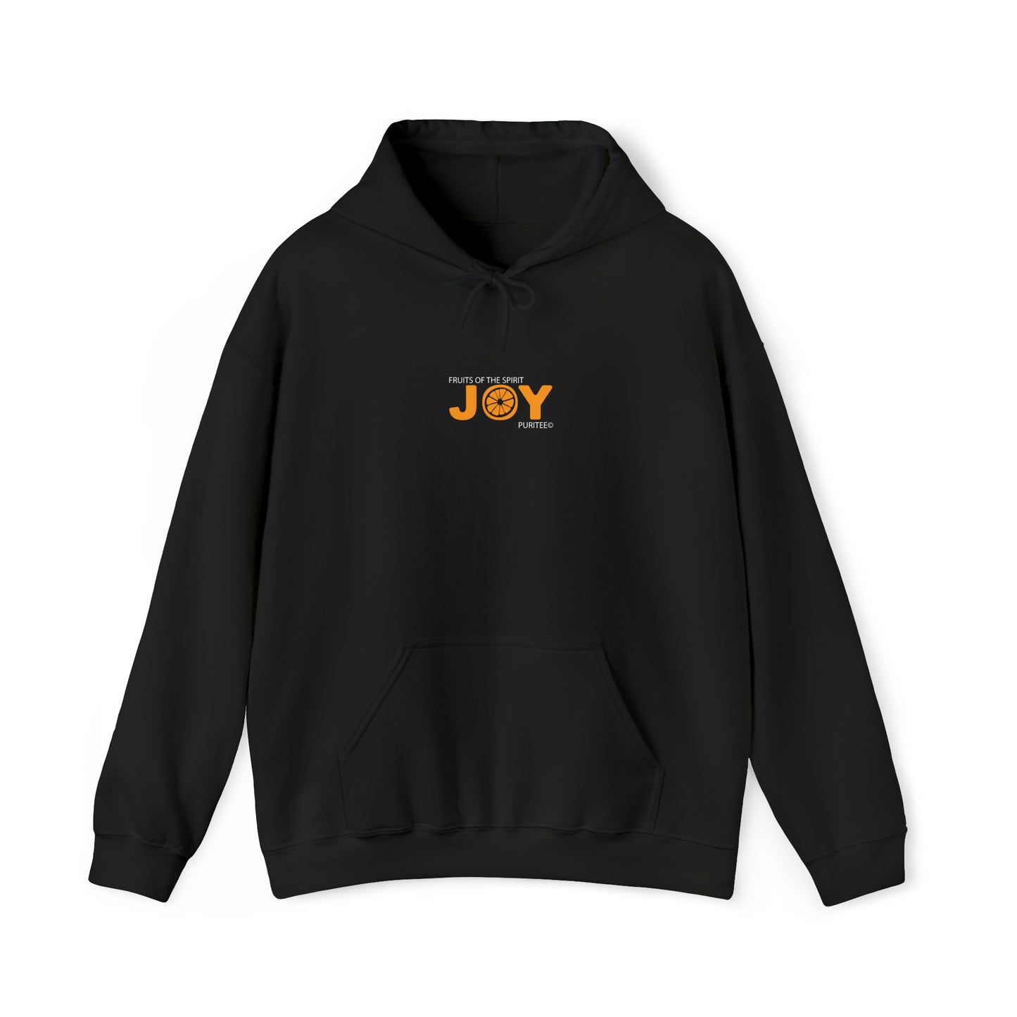 JOY Orange HOODIE Black