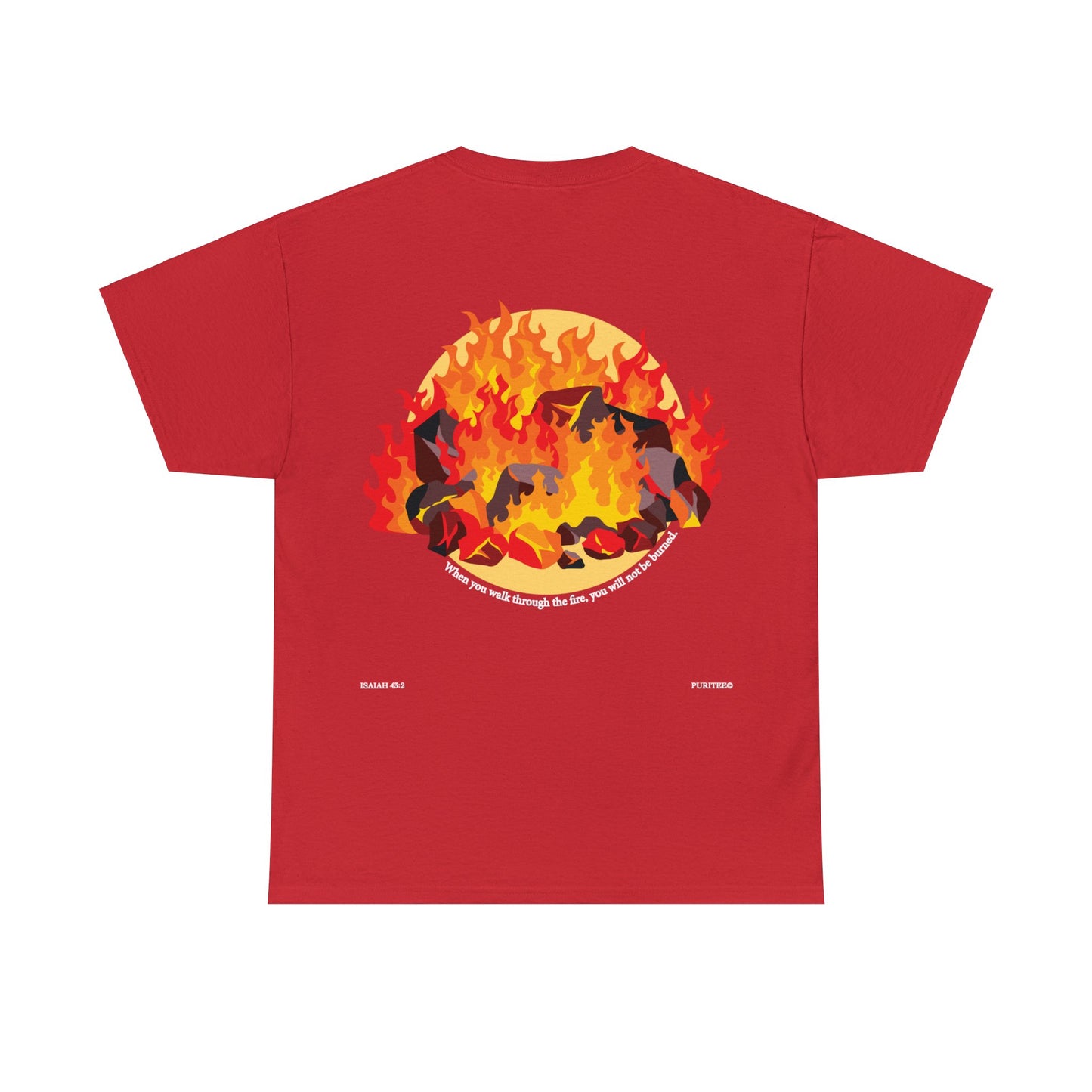 Fire ISAIAH 43:2 TEE-shirt Darks
