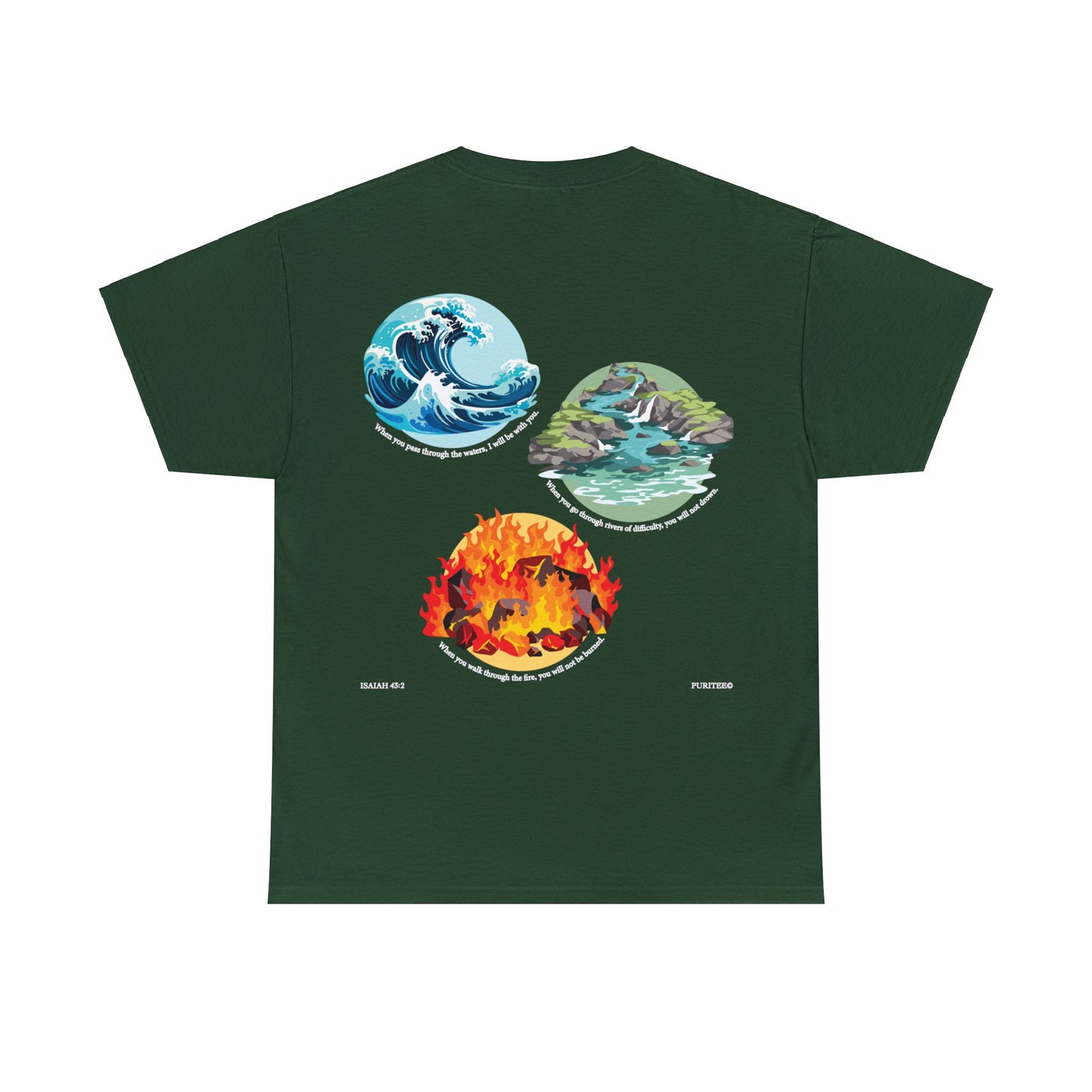 ISAIAH 43:2 TEE-shirt Darks