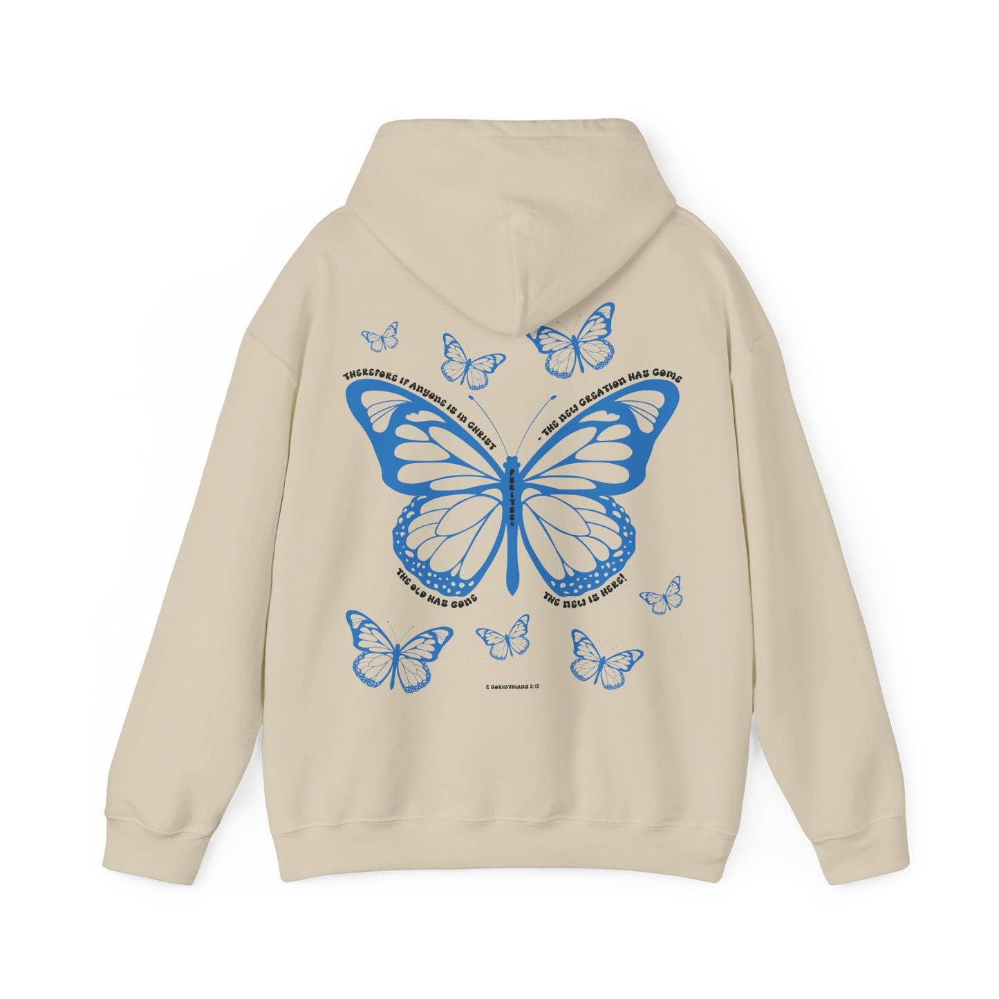 Butterfly 2 CORINTHIANS 5:17 HOODIE Lights