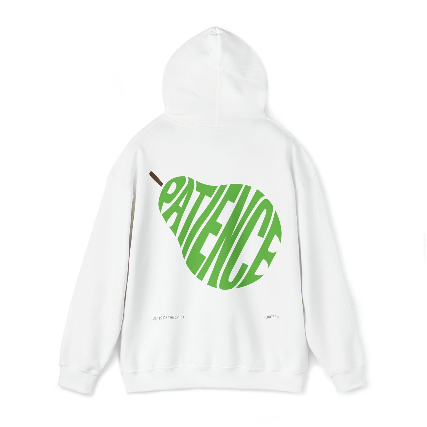 PATIENCE Pear HOODIE White