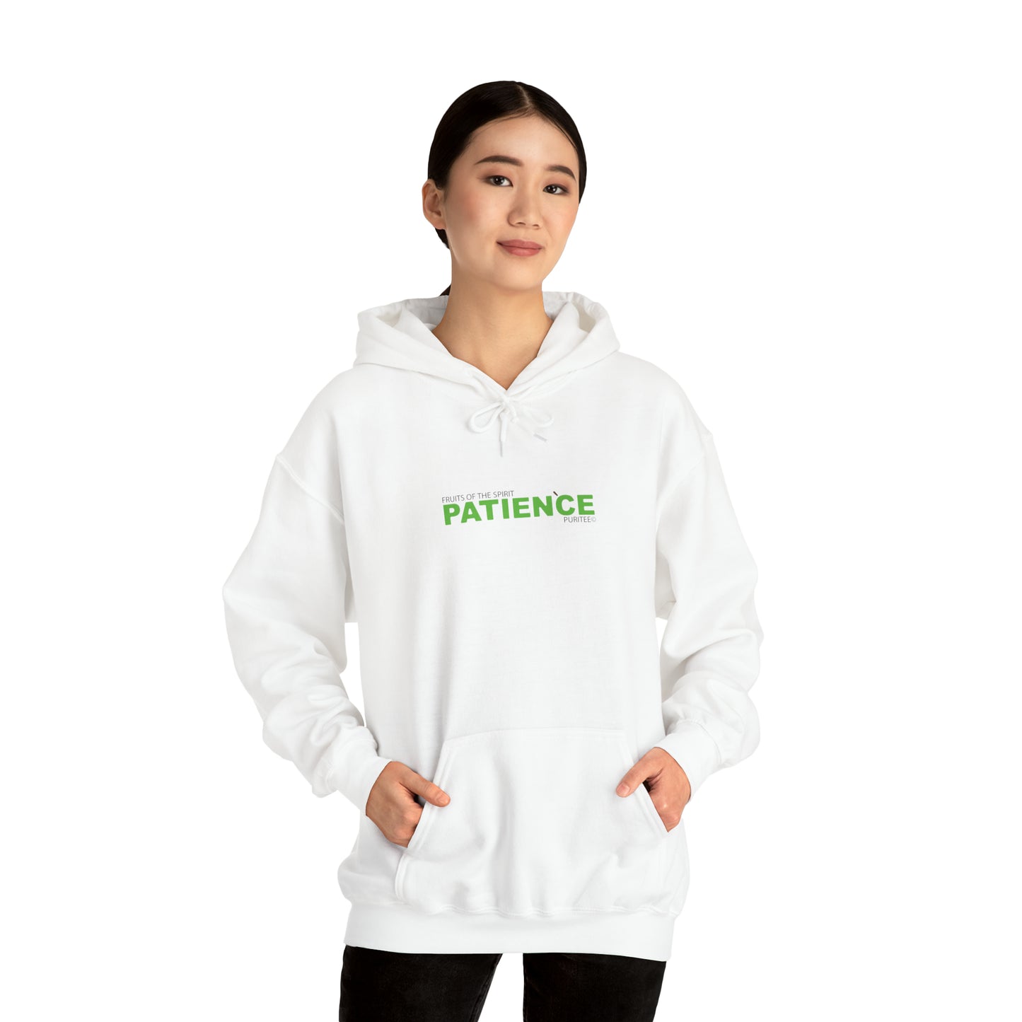 PATIENCE Pear HOODIE White