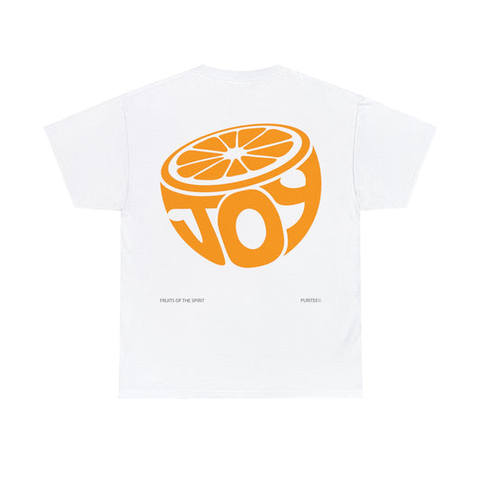 JOY Orange TEE-shirt White