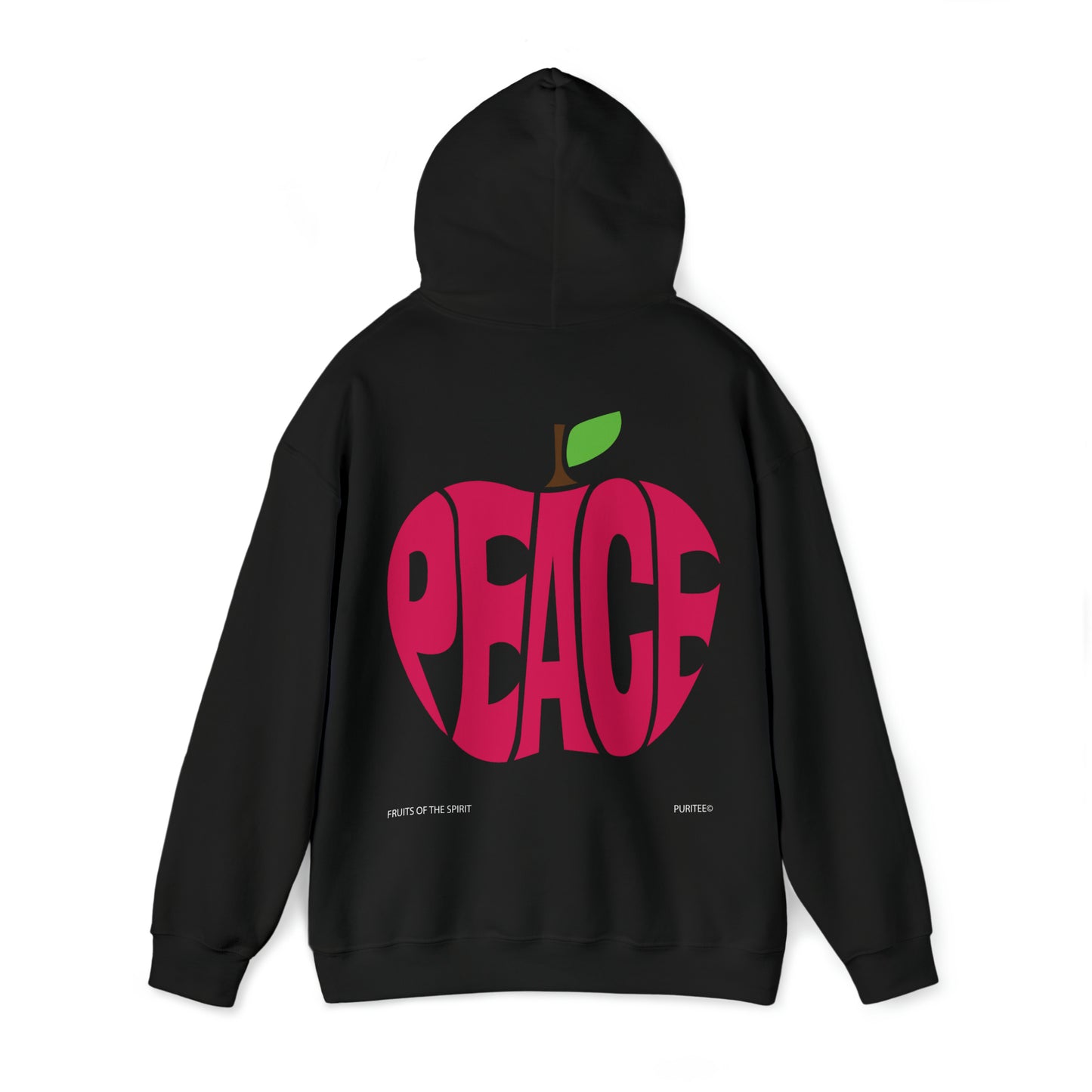 PEACE Apple HOODIE Black