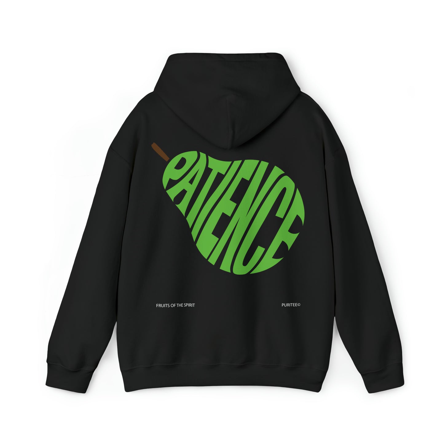 PATIENCE Pear HOODIE Black