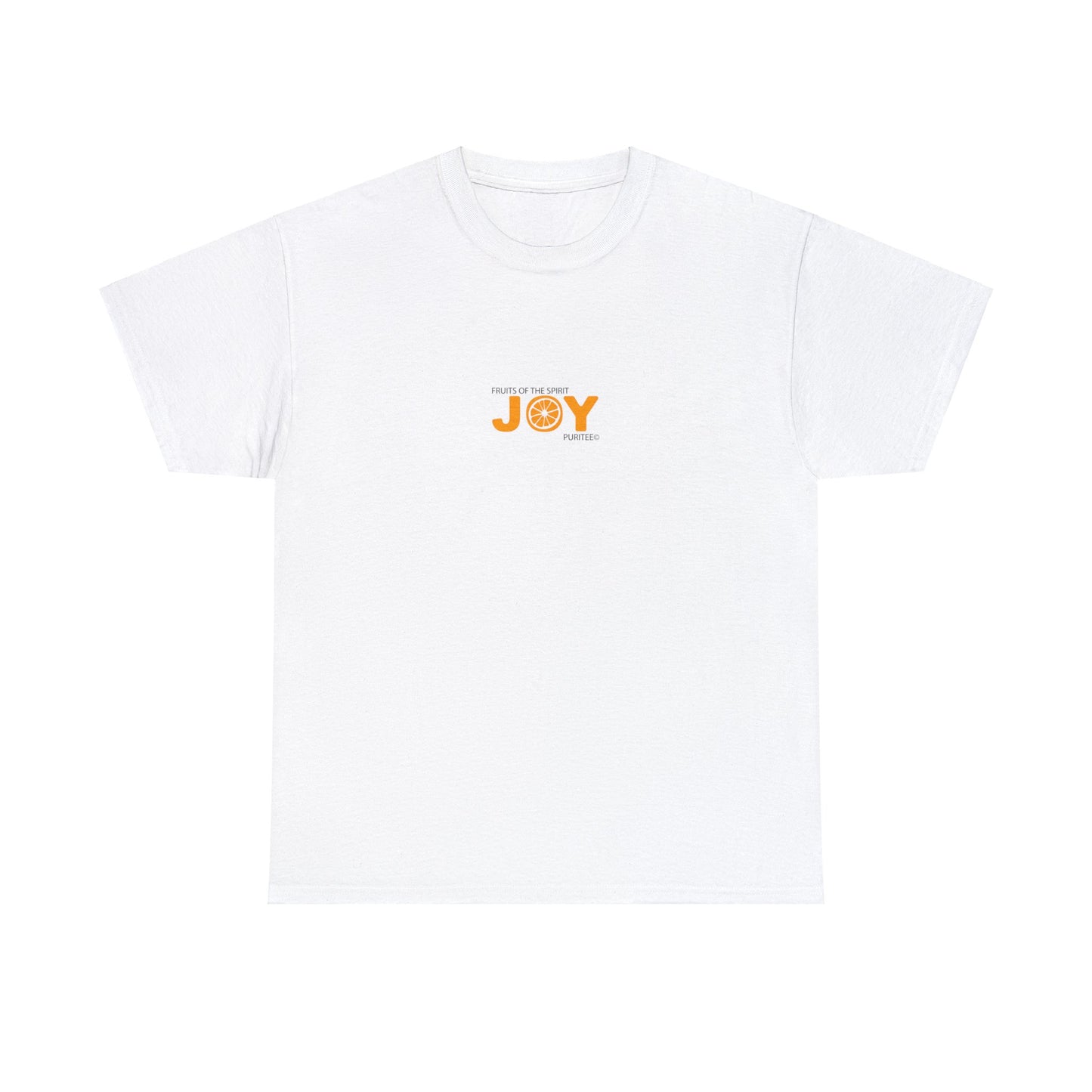 JOY Orange TEE-shirt White