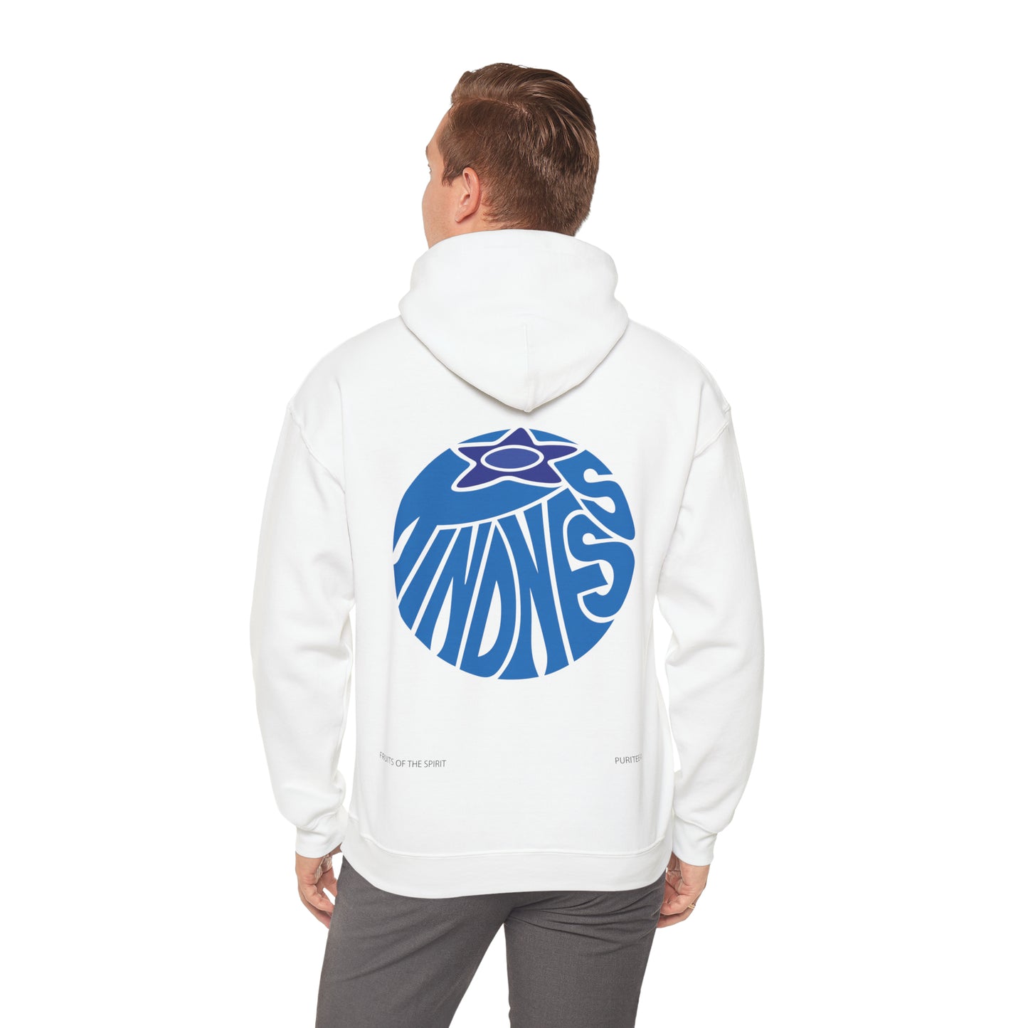 KINDNESS Blueberry HOODIE White