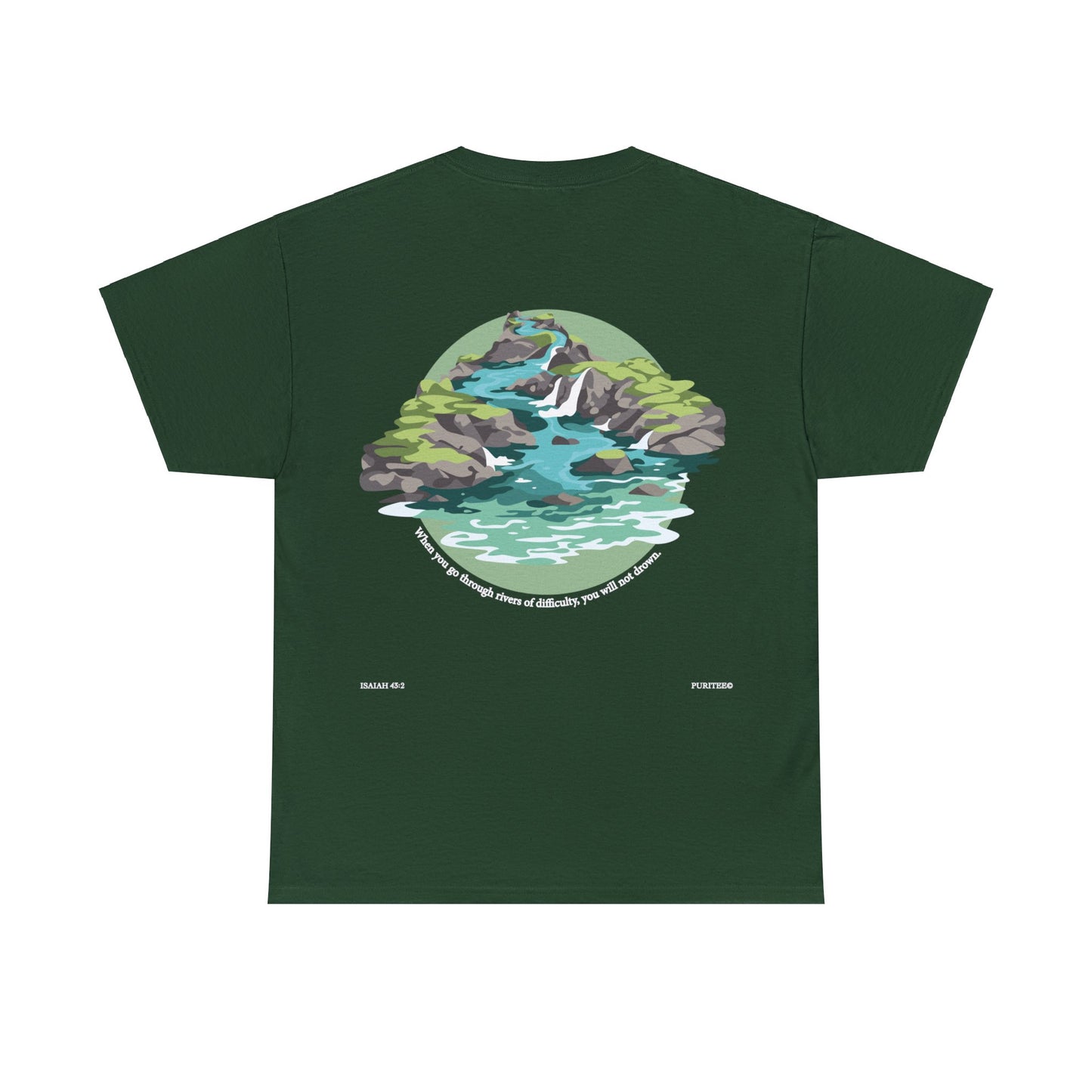 River ISAIAH 43:2 TEE-shirt Darks