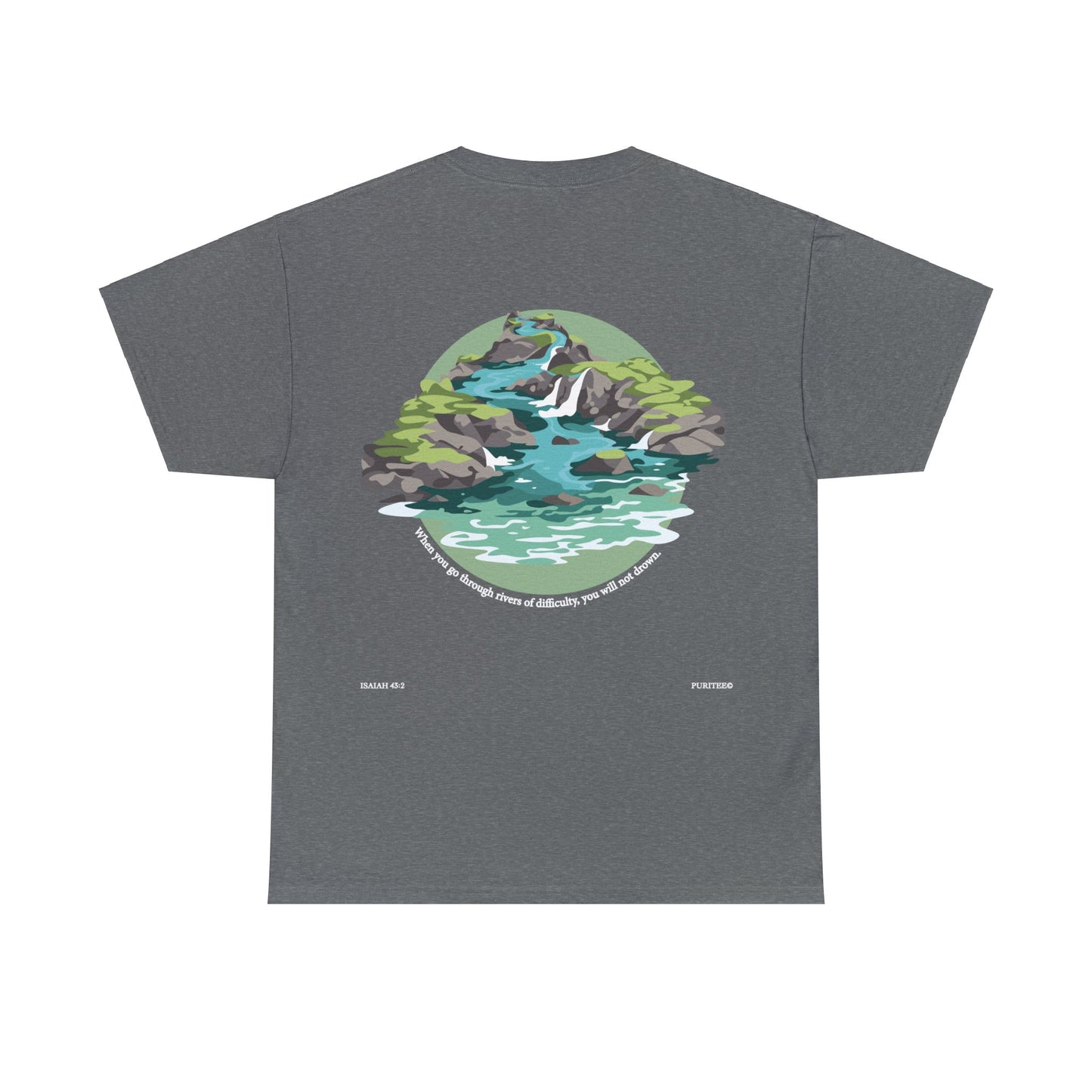 River ISAIAH 43:2 TEE-shirt Darks