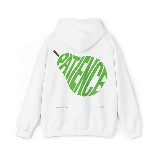 PATIENCE Pear HOODIE White