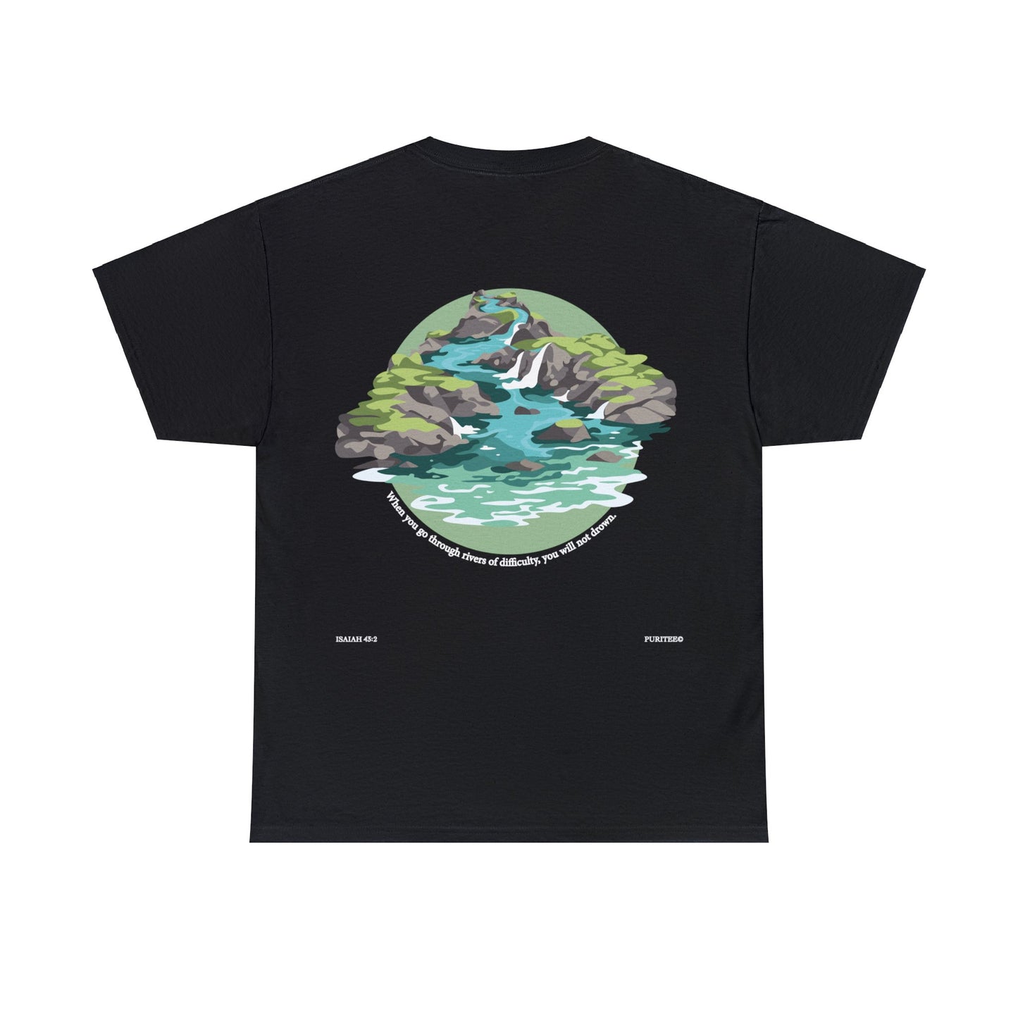 River ISAIAH 43:2 TEE-shirt Darks
