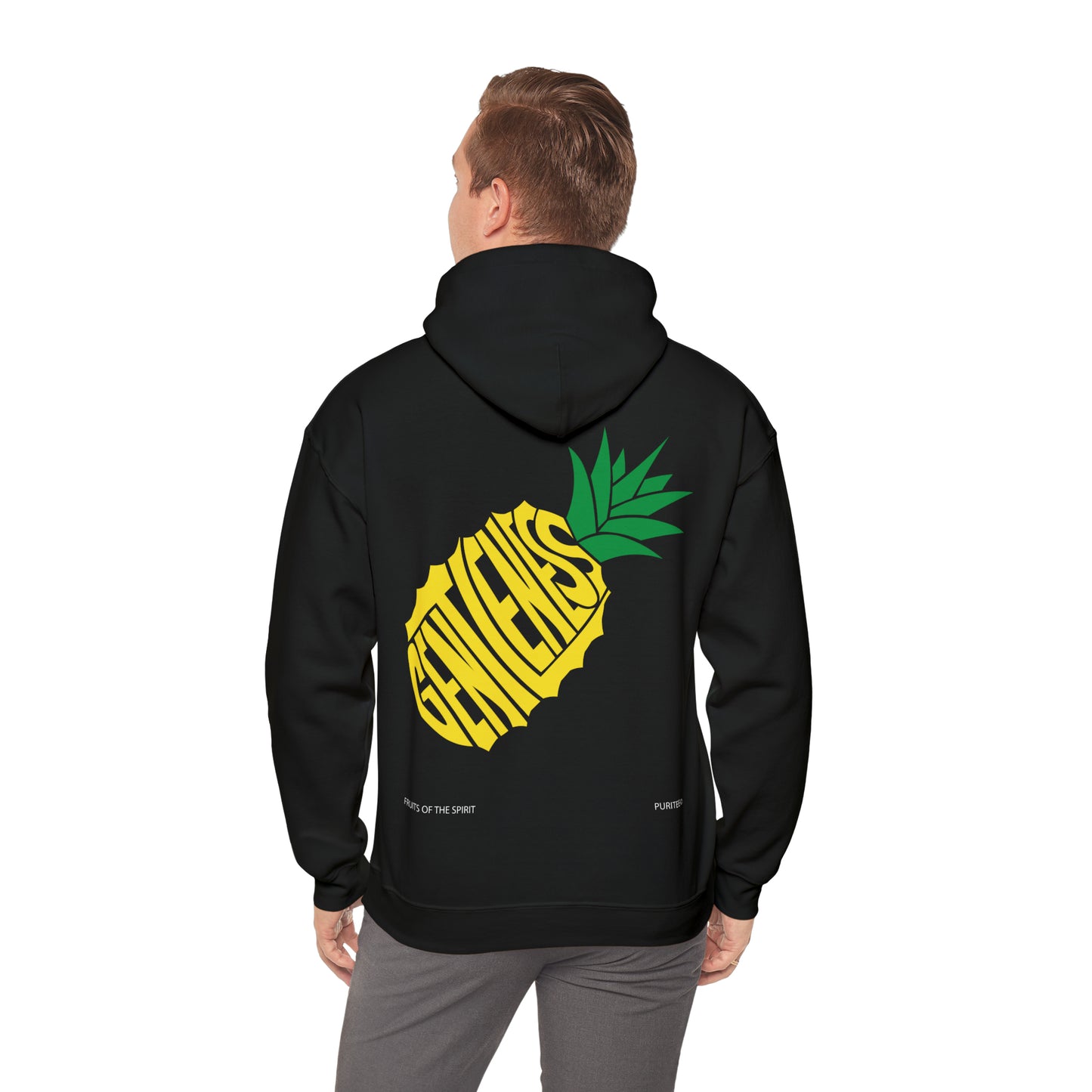 GENTLENESS Pineapple HOODIE Black