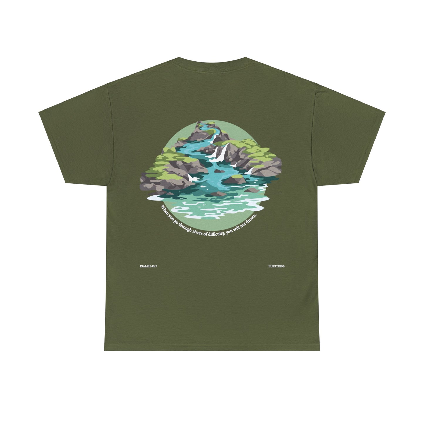 River ISAIAH 43:2 TEE-shirt Darks