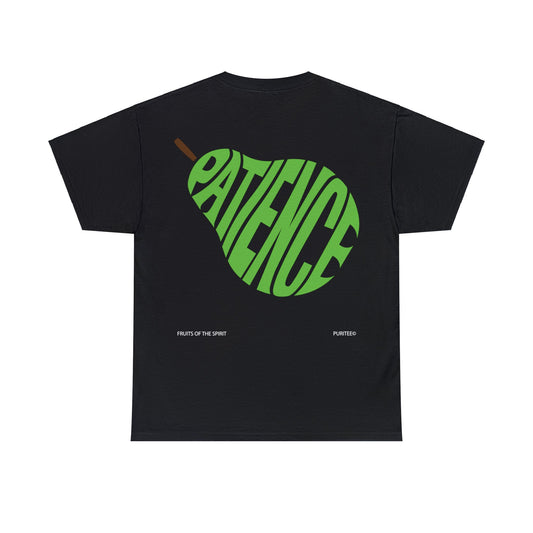 PATIENCE Pear TEE-shirt Black