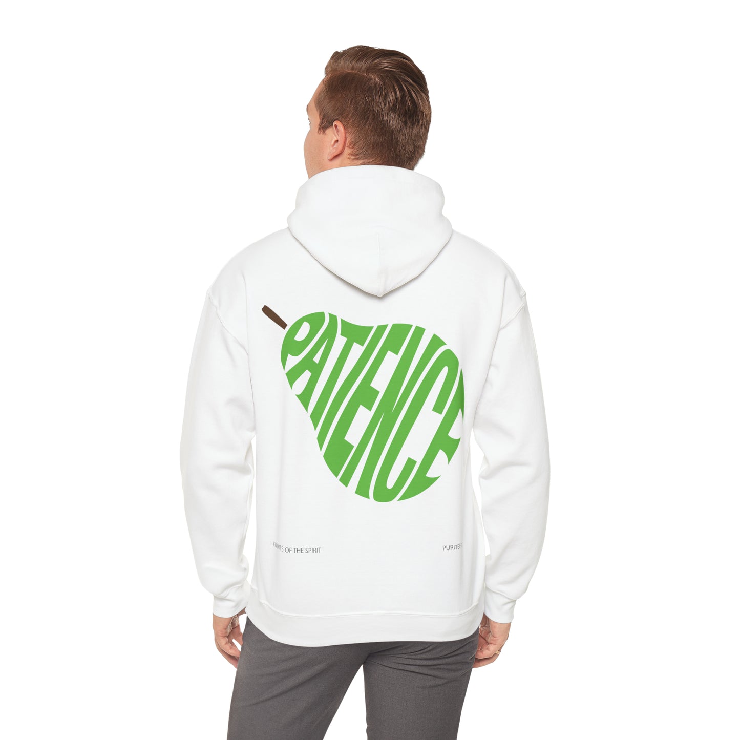 PATIENCE Pear HOODIE White