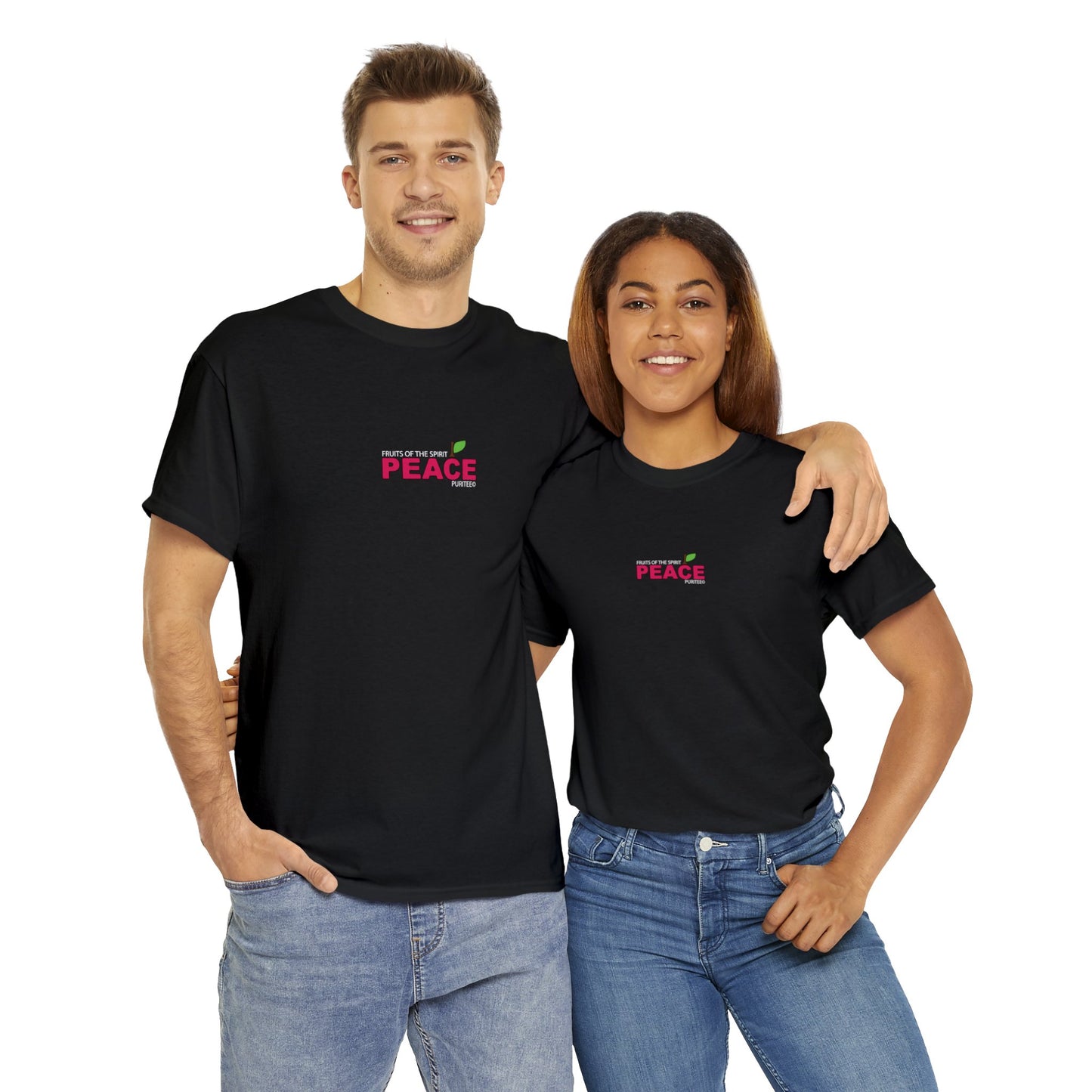 PEACE Apple TEE-shirt Black
