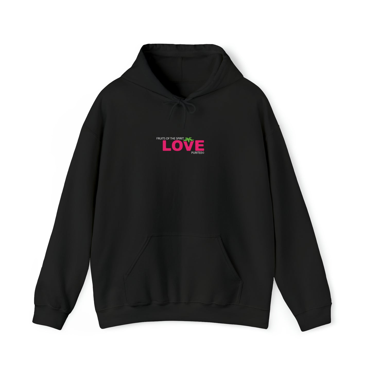 LOVE Strawberry HOODIE Black