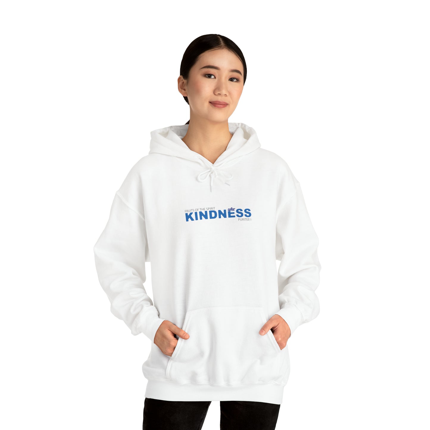 KINDNESS Blueberry HOODIE White