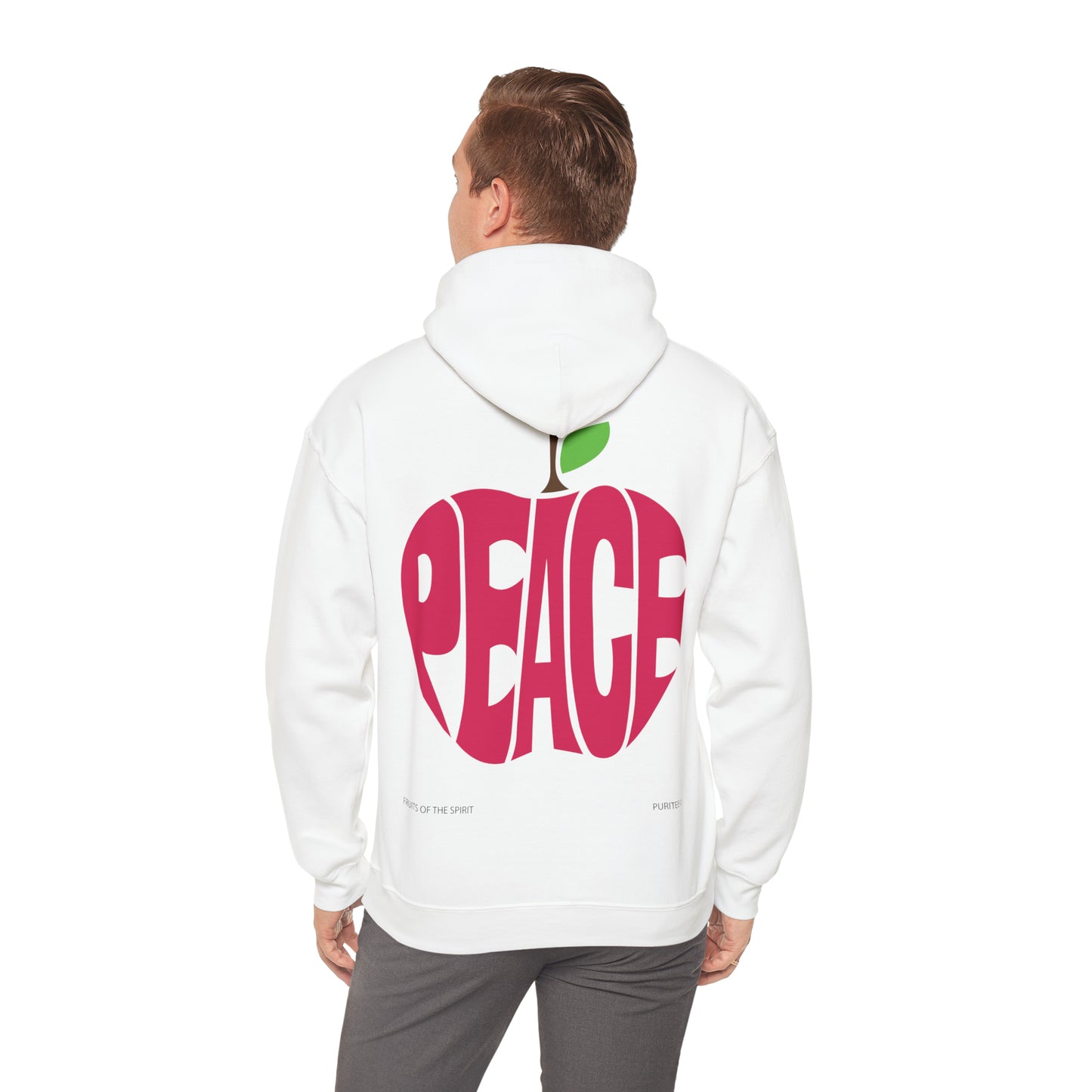 PEACE Apple HOODIE White