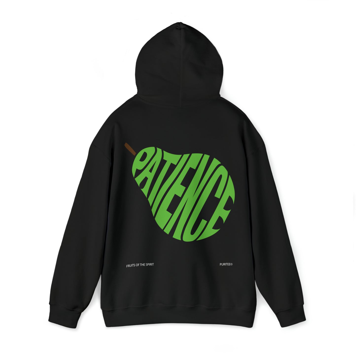 PATIENCE Pear HOODIE Black