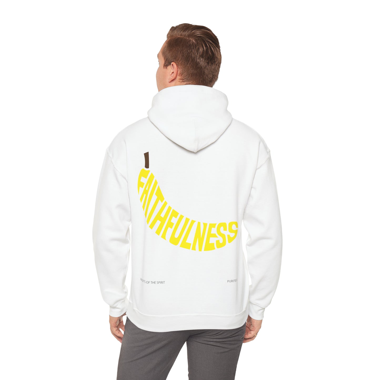 FAITHFULNESS Banana HOODIE White