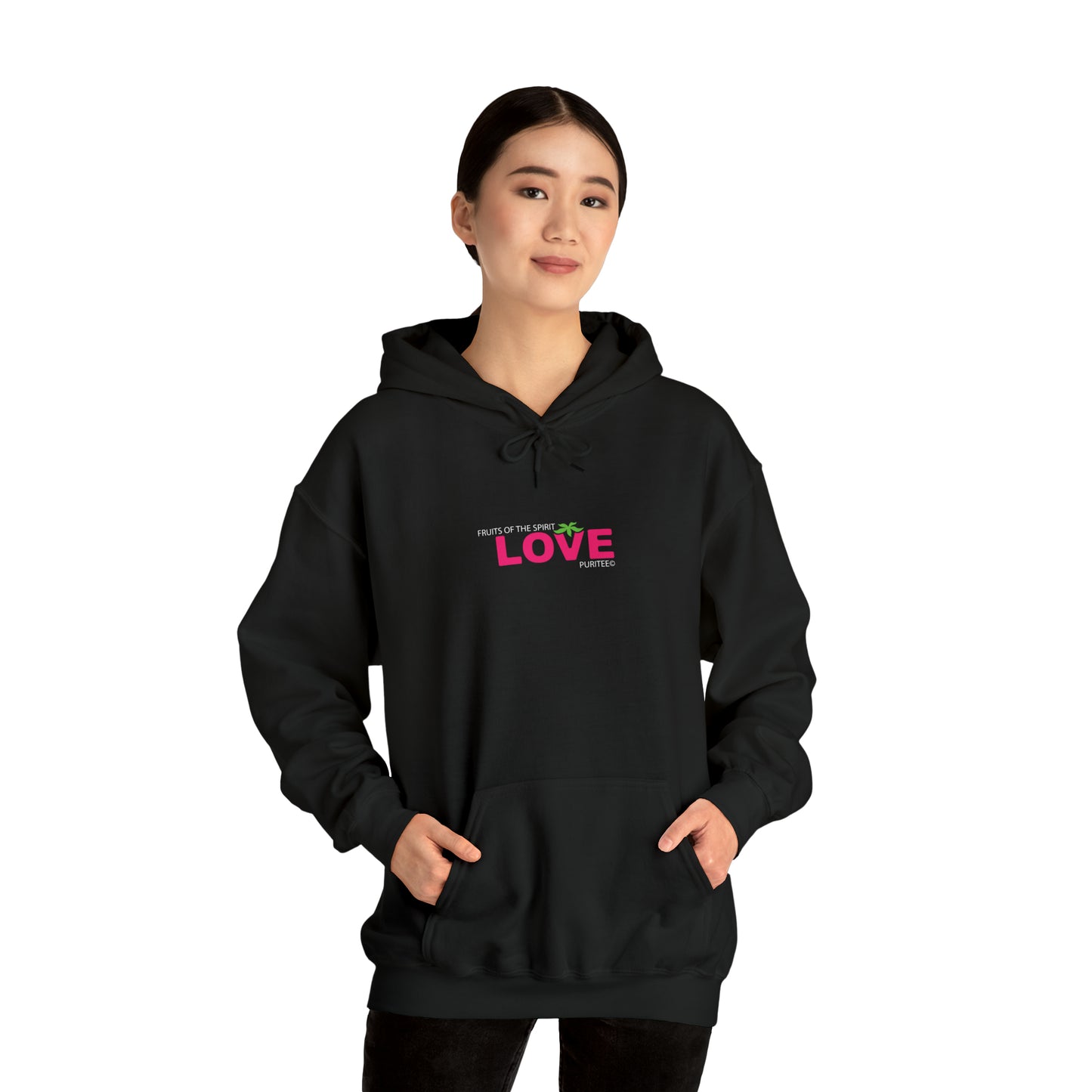 LOVE Strawberry HOODIE Black