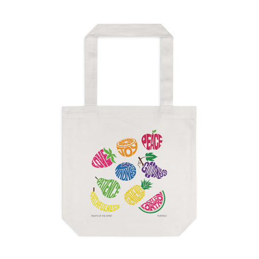 Fruits of The Spirit TOTE BAG White