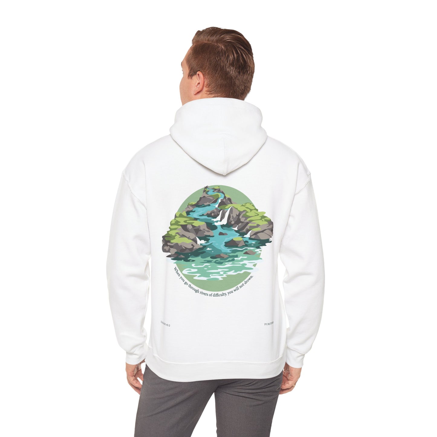 River ISAIAH 43:2 HOODIE Lights