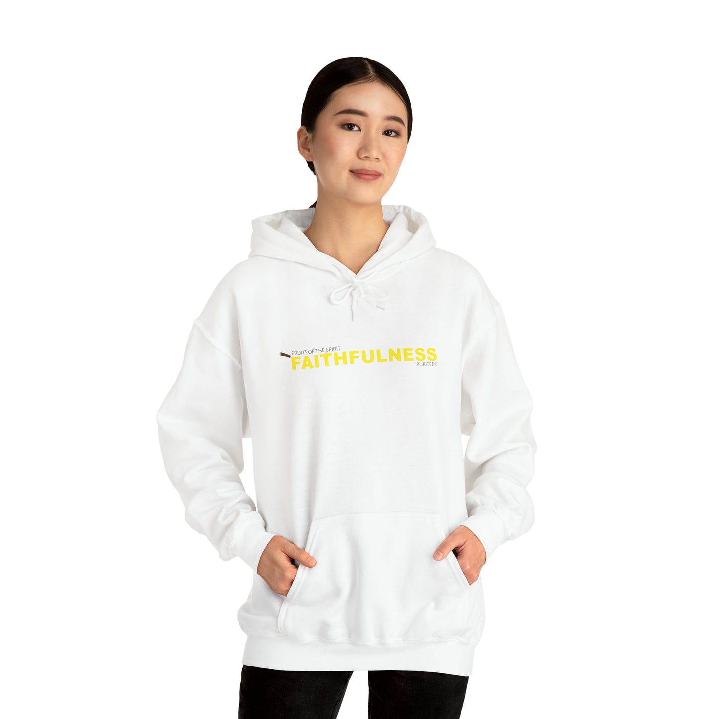 FAITHFULNESS Banana HOODIE White