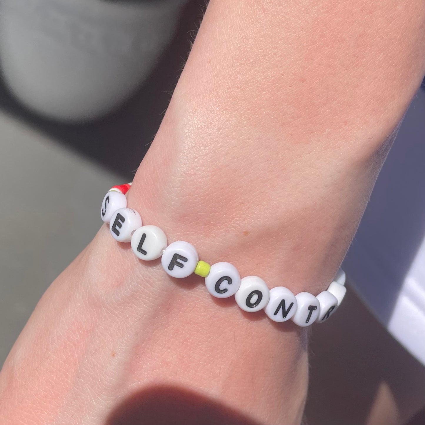 SELF CONTROL Watermelon Beaded Bracelet