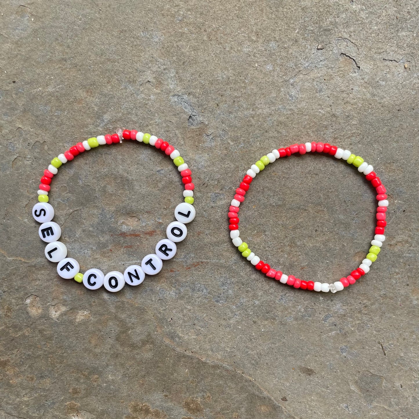 SELF CONTROL Watermelon Beaded Bracelet PACK