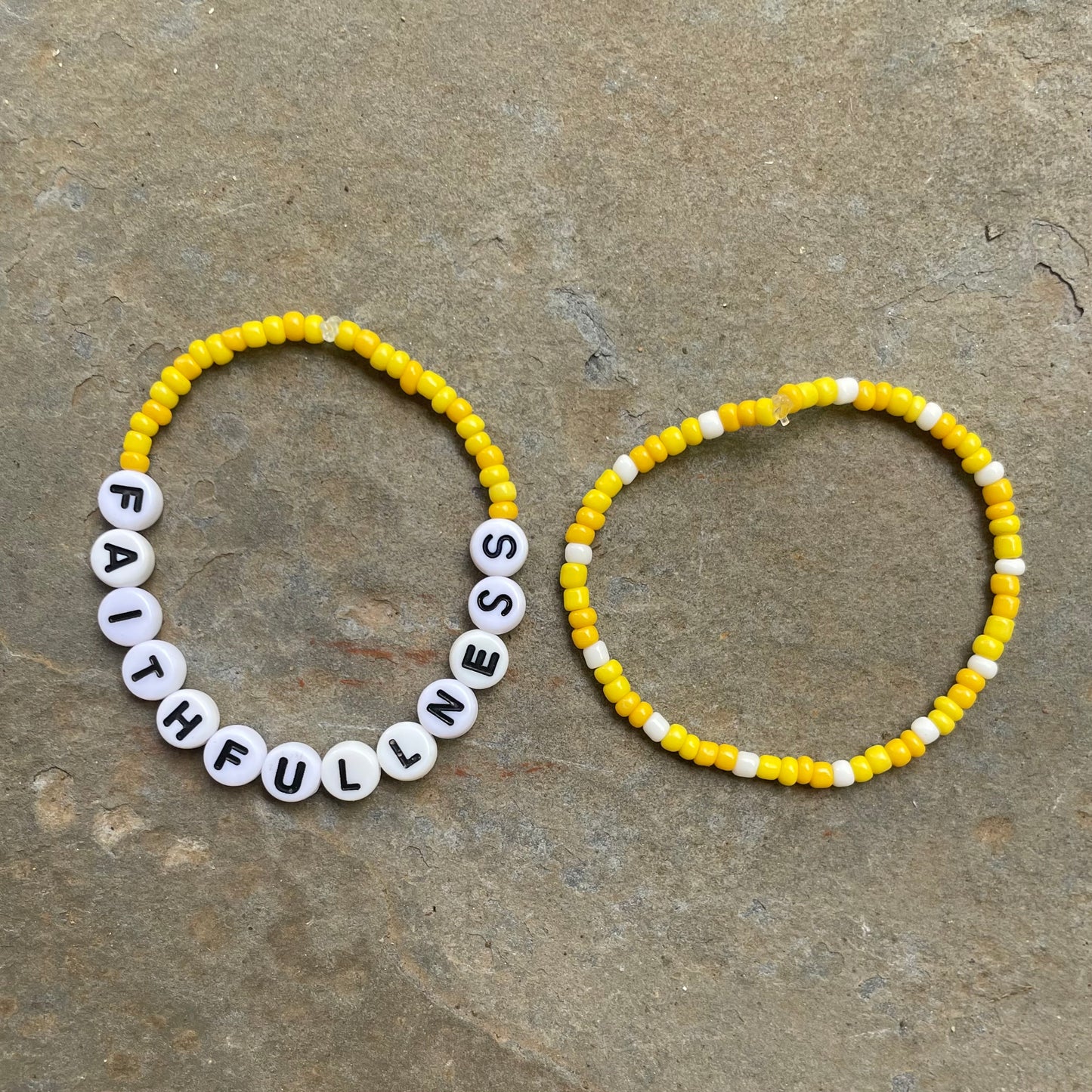 FAITHFULNESS Banana Beaded Bracelet PACK