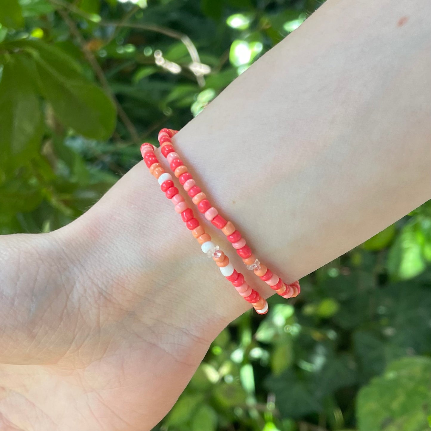 LOVE Strawberry Beaded Bracelet PACK