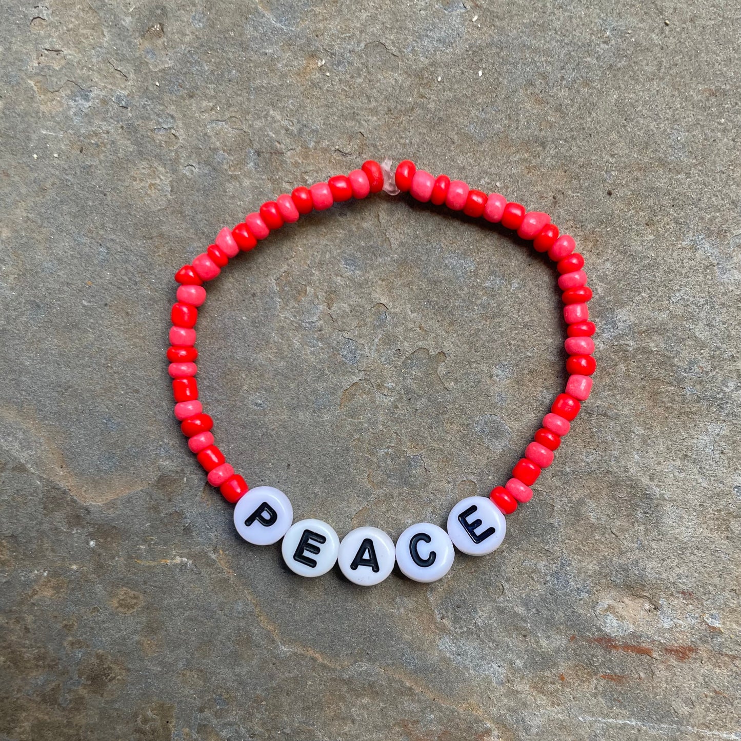 PEACE Apple Beaded Bracelet