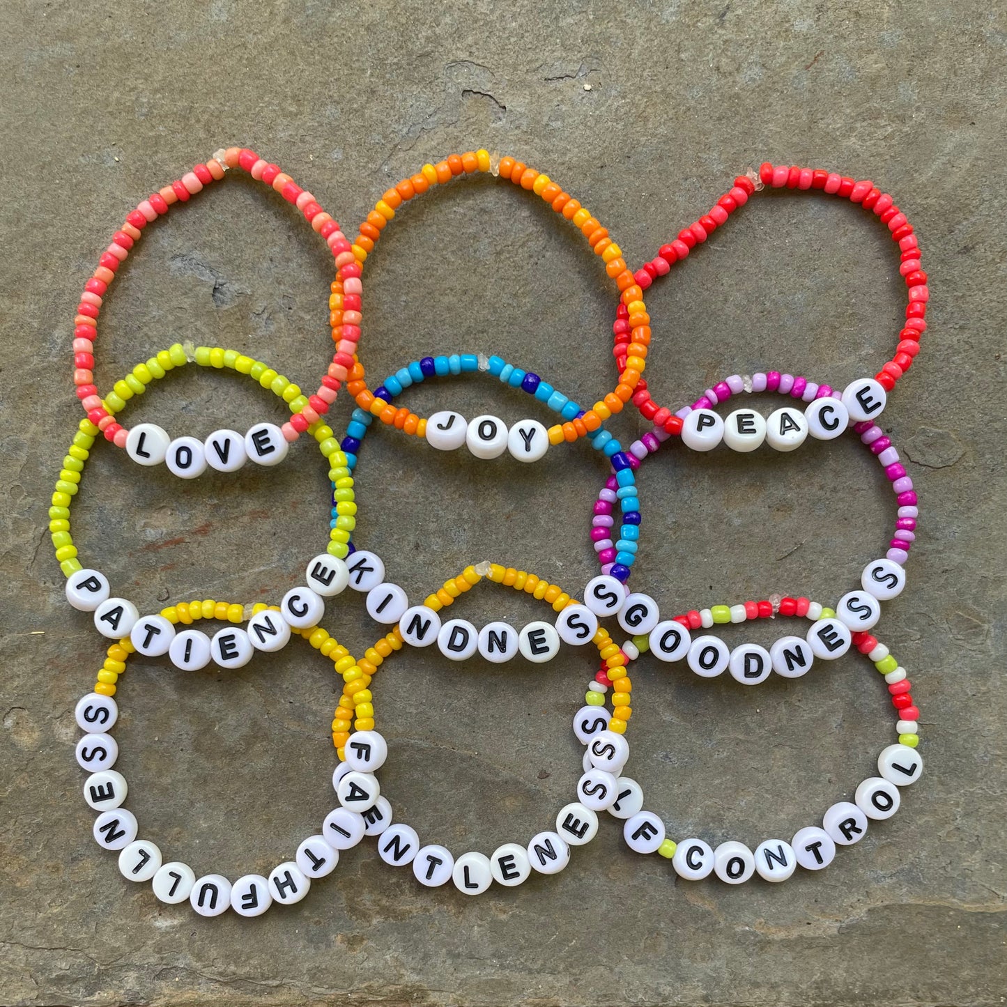 Fruits of the Spirit Beaded Bracelet SET