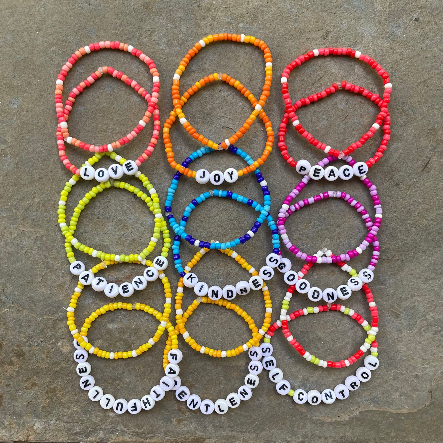 Fruits of the Spirit Beaded Bracelet PACK SET