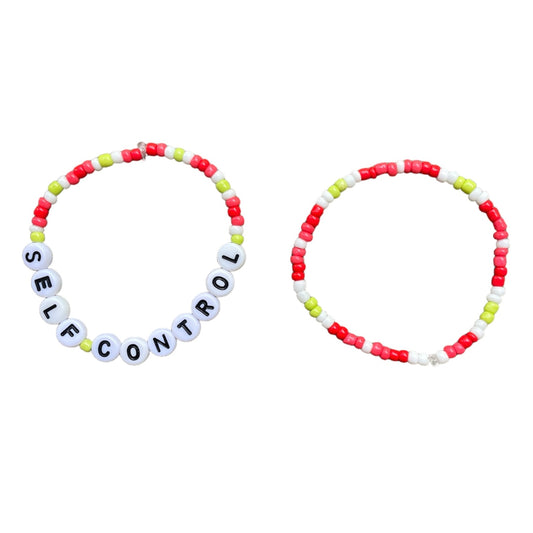 SELF CONTROL Watermelon Beaded Bracelet PACK