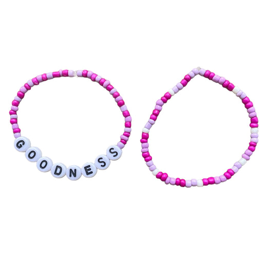 GOODNESS Grapes Beaded Bracelet PACK